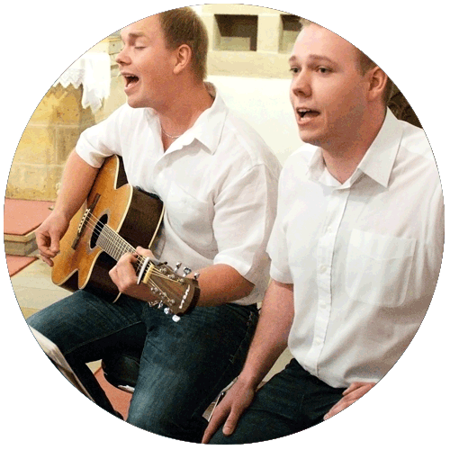 2stimmig bei einer Trauung oder akustischen Live-Session